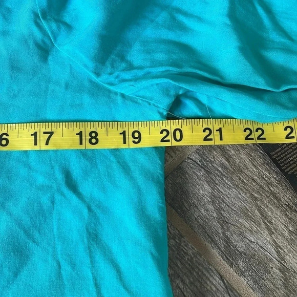 Wrangler Retro Embroidered long sleeved Peasant Top Teal Tassels Women’s Size S - Picture 10 of 13